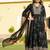 women floral printed regular thread work kurta with trousers & with dupatta