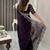 Purple floral silk blend saree