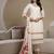 women floral embroidered regular thread work  cotton kurta with trousers & with dupatta