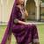 women ethnic motifs printed regular mirror work kurta with trousers & with dupatta