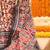 Cream ethnic motifs printed designer patola saree