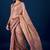 Beige beige & gold-toned ethnic motifs printed zari  chiffon saree