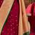 Pink ethnic motifs jaali silk blend banarasi saree