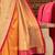 Mustard ethnic motifs zari silk blend banarasi saree