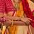 Mustard ethnic motifs zari silk blend banarasi saree