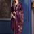 embroidered thread work chanderi cotton kurta with trousers & dupatta