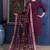 embroidered thread work chanderi cotton kurta with trousers & dupatta