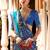 Navy blue navy blue & gold-toned ethnic motifs woven design zari ikat saree
