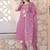 women floral embroidered kurta with trousers & dupatta