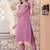 women floral embroidered kurta with trousers & dupatta