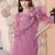 women floral embroidered kurta with trousers & dupatta