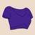Purple embellished beads and stones  cotton khadi saree