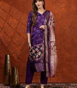 women floral printed kurta with trousers & dupatta