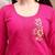 floral embroidered chanderi cotton straight kurta with trousers & dupatta