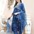 embroidered thread work  silk a-line kurta with trousers & dupatta