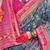 Grey warli zari grey silk blend ethnic printed festive wear saree with matching blouse