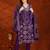 bandhani printed thread work v-neck  cotton kurta with trousers & dupatta
