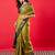 Green woven design zari banarasi saree
