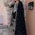 floral embroidered sequinned  silk straight kurta with trousers & dupatta