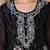 floral embroidered sequinned organza straight kurta with trousers & dupatta