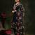 floral embroidered v neck chanderi cotton kurta with trousers & dupatta