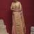 Peach woven design zari banarasi saree with matching blouse
