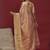 Peach woven design zari banarasi saree with matching blouse