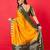 Yellow woven design zari banarasi saree
