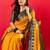 Yellow woven design zari banarasi saree