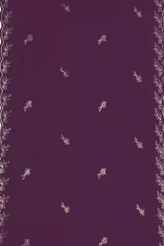 floral embroidered chanderi cotton straight kurta with trousers & dupatta