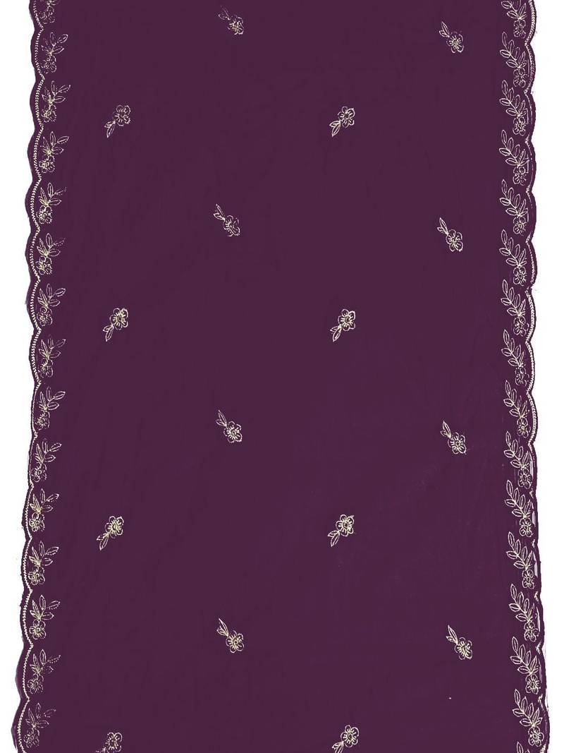 floral embroidered chanderi cotton straight kurta with trousers & dupatta