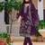 floral embroidered chanderi cotton straight kurta with trousers & dupatta
