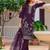 floral embroidered chanderi cotton straight kurta with trousers & dupatta