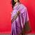 Lavender woven design zari banarasi saree