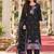 floral embroidered regular chanderi cotton kurta with trousers with dupatta