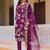 floral embroidered regular chanderi cotton kurta with trousers with dupatta