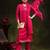 floral embroidered sequinned straight kurta with trouser & dupatta