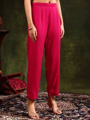 floral embroidered sequinned straight kurta with trouser & dupatta 3