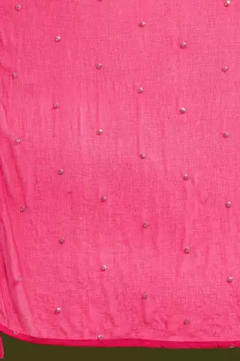 floral embroidered sequinned straight kurta with trouser & dupatta
