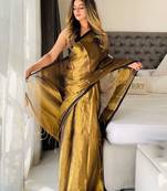 Gold tissue handloom kasavu saree
