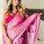 Pink tissue handloom kasavu saree