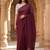 Maroon woven design  cotton khadi saree