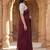 Maroon woven design  cotton khadi saree