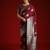 Burgundy ethnic motifs woven design banarasi saree