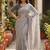 Grey  cotton khadi saree with blouse