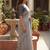 Grey  cotton khadi saree with blouse