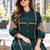 women ethnic motifs embroidered regular thread work kurta with trousers