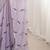Lavender abstract embroidered satin saree