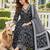 women ethnic motifs printed empire kurta with trousers with dupatta