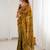 Gold embellished embroidered satin saree